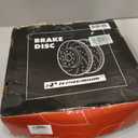 A-Premium 14.37 Inch (365mm) Rear Drilled and Slotted Disc Brake Rotors