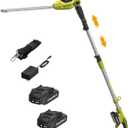 SEYVUM 20V Cordless Pole Hedge Trimmer, Bush & Shrub Cutter, 20-Inch Blade