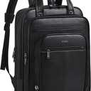 Shrrie 15.6" Laptop Backpack, Business Work Backpack Briefcase, Durable Computer Backpack for Office, Travel, College, Two-tone Black
