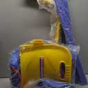 Toddler Swing Set, 3-in-1 Baby Swing Outdoor/Indoor, Toddler Swing&Jumper with Foldable Metal Stand, Baby Swing Outdoor for Aged 6 Months to 10 Years Old (Blue)