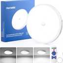 Homelist 2026 New 12000mAh Rechargeable Ceiling Light, Motion Sensor Ceiling Light with Remote, Battery Operated Closet Light for Shower, Garage, Porch, 6500K Cool White