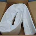 HOMBYS Wedge Pillow Headboard for Bed Gap,Foldable Bed Wedge Gap Filler King Size,Matterss Gap Filler,Multi Functional Bed Crack Pillow, Fill The Gap (0-7") Between Your Headboard and Mattress,White