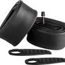 FANSPRO 2 Pack of 20 Inch Bike Tube 20x2.125 20x2.20 20x2.25 20x2.30 20x2.35 20x2.40 Heavy Duty Bicycle Tube with 2 Tire Levers, 32mm Schrader Valve Premium Quality Butyl Inner Tube