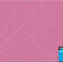 US Art Supply 24" x 36" PINK/BLUE Professional Self Healing 5-Ply Double Sided Durable Non-Slip Cutting Mat Great for Scrapbooking, Quilting Sewing (35"L x 23.1"W)
