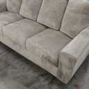 Comfy Cloud Couch with Throw Pillows for Living Room  Sofa, Tan Couch W86 x H 32 x L37in