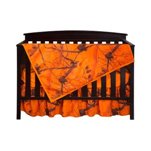 Carstens Real Tree AP Camo 3-Piece Crib Sheet Set, Orange