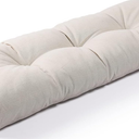 SUNROX LokGrip Non Slip Tufted Memory Foam Bench Cushion, FadeShield Water Resistant Durable Thicken Outdoor/Indoor Bench Seat Pads 30x14x4 inch, Cream