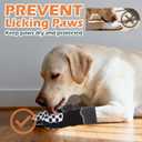 EXPAWLORER Dog Socks to Prevent Licking Paws with Grippers for Hot Pavement & Hardwood Floors Anti Slip, Reflective Dog Shoes Booties Boots & Paw Protectors with for Small Medium Large Senior Dogs XL