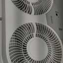 HOLMES 9" Twin Digital Window Fan, Reversible Airflow Blades, In/Out Exchange, 3 Speeds, Built-In Extender Panels, Ideal for Home, Bedroom or Office, Remote Control, White