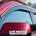 Husky Liners Low Profile Ventvisor Rain Guards | Fits 2022-2026 Hyundai Santa Cruz | Front & Rear, 4-pc Smoke - 2854154