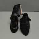 UTIKLIOU Women's Mesh Sandals Peep Toe High Top Sandals Lace Up Summer Boots Buckle Strap Party Sexy Pump Shoes Open toe (8, Black)