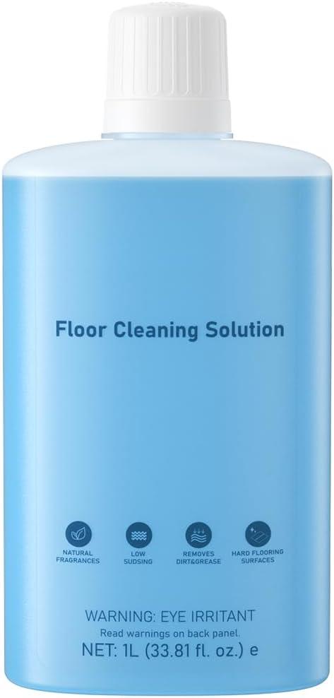Floor Cleaning Solution Compatible with Roborock Robot Vacuums with Mopping and Wet Dry Vacuum, Deep Cleaning Formula for Hardwood, Tile & Laminate Floors, Gentle and Powerful, 1L (33.8 fl oz)
