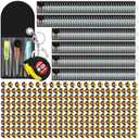 Jutom 18 Pcs Mini Tape Measure Keychain Bulk Mini Screwdriver Keychain Set for Adult Men Party Favors Tool Fathers Gifts