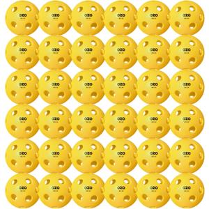 OZO Pickleball - Set of 36 Indoor Balls, 26 Holes, Injection Mould