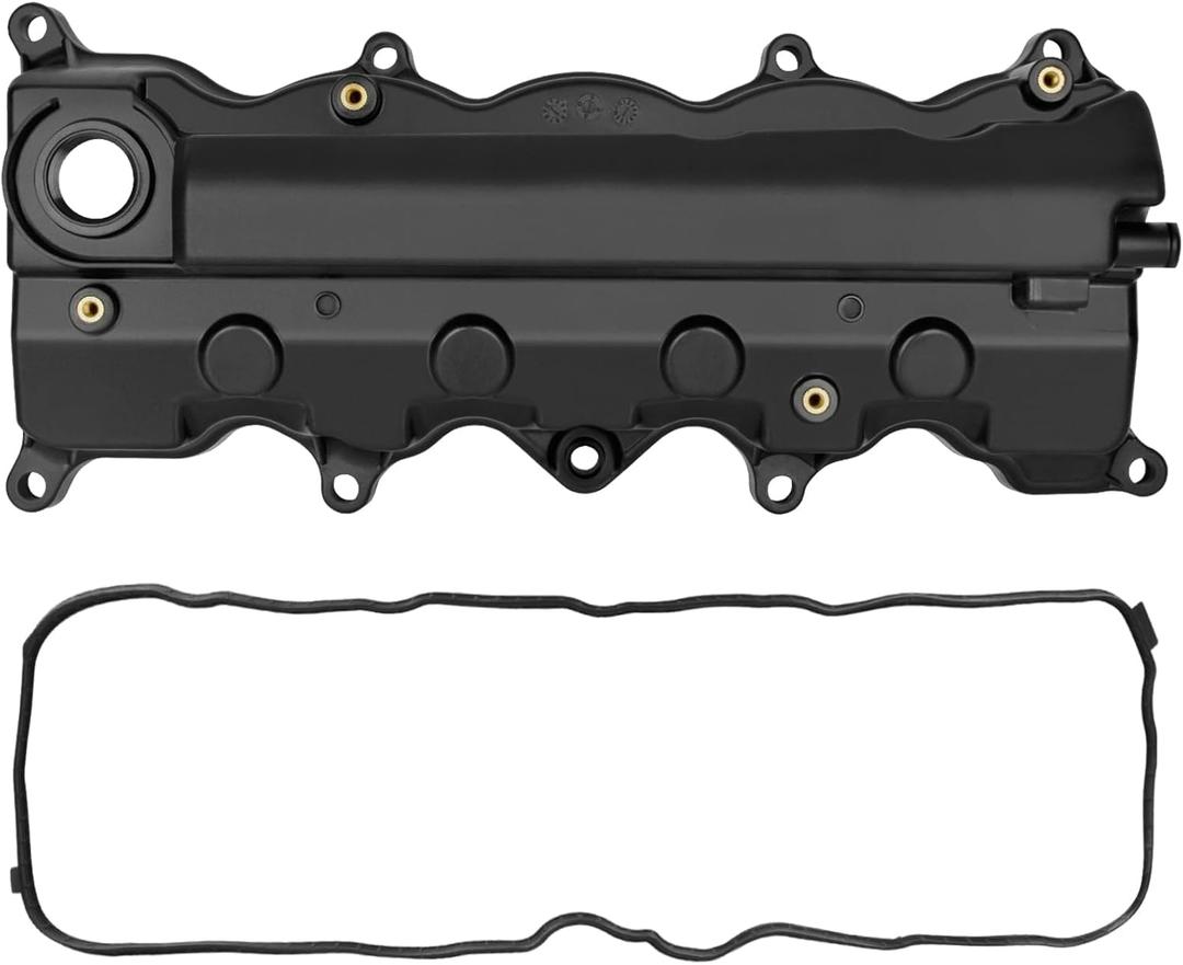 12310RNAA01 Engine Valve Cover with Gasket Compatible with Honda 2006-2015 Civic L4 1.8L, 2016-2019 HR-V L4 1.8L