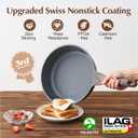 SENSARTE Nonstick Skillet, Deep Frying Pan 10inch, Saute Pan with Lid, Stay-cool Handle, Healthy Stone Cookware Cooking Pan, Induction Compatible (10-Inch/3.5QT)