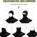 SATINIOR 3 Piece Balaclava Face Cover Sun Protection Neck Cover Summer Balaclava for Men Women Outdoor Sports UV Protector