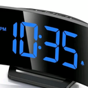 Electronic Digital Alarm Clock TCA-245 with USB Cable 5V 1A Curved Design
