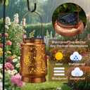 Hummingbird Solar Lanterns Outdoor Waterproof, Hummingbird Gifts for Women Hanging Solar Lights for Outside, Decorative Light for Garden Patio Porch Yard Decor