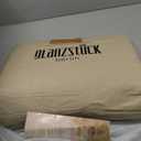 Glanzstück Berlin® Acupressure Mat Set Premium, Beginner Suitable, Made of Linen, Neck and Back Pain Relief, with Pillow (Heat Function) & Bag, Sustainable, XL