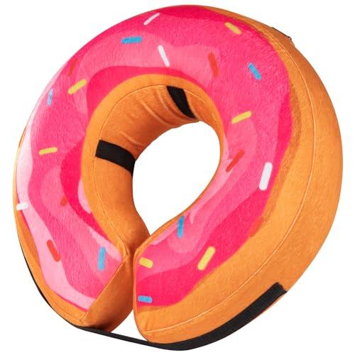 Grand Line Donut Inflatable Collar for Dogs and Cats, Soft Recovery Dog Cone After Surgery, Protective Pet Neck Cone for  Dogs, Not Block Vision, XL