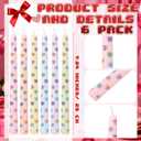 Treela 12 Pcs Valentine's Day Conversation Heart Candles 9.8 Inch Candy Heart Taper Candle Unscented Candlestick for Wedding Anniversary Home Party Supplies Restaurant Dining Table Decoration 6 Colors