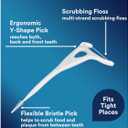 DenTek Easy Reach Complete Clean Floss Picks, with Strong Dental Floss, 75 Count, 3 Pack