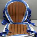 Inflatable Kayak Seat with Back Support, Universal Sturdy Paddle Board Seats for Sit on Top, Adjustable Blow Up Seat with Inflate Nozzle for Kayaking Canoeing Rafting