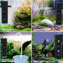 fishkeeper Aquarium Filter,265GPH Fish Tank Filter for Green Water and Algae Clean,16W Multi-Layer Filtration/Oxygenation/Circulation & Physical Sponge Submersible Pump Filter for Saltwater Freshwater