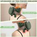 Shoulder and Neck Massager with Heat, 4D Bionic Heated Neck Massage with Fingers Simulates a Real Palm Massage for Pain Relief Deep Tissue, Relaxation Muscle Tension, Ideal Gift for Men Women