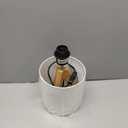 Small Beside Table Lamp, Wood Tripod Table Lamp with White Fabric Shade, Cute Boho Nightstand Minimalist Desk Lamp for Bedroom Living Room Nursery Kids Room Office Dorm, Bulb Not Included