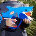 NERF Junior Wild Sharkfire, Easy Play Dart Blaster, 8 Nerf Elite Darts, Nerf Blaster Shark Toys for 6 Year Old Boys & Girls & Up, Outdoor Toys