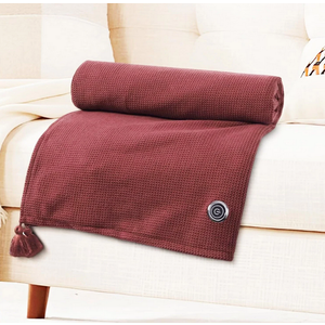 Room Decor Qwtwty Heated Shawl Wraps for Women Corded Heated Blanket Soft Zipper Shawl Wraps 2025 Winter Warm USB Powered Heating Scarf Electrics Blanket