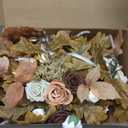 Ling's moment 6Pack 2ft Brown Artificial Flowers Garland Rust & Sepia Lantern Flower Centerpieces Wedding Arch Floral Aisle Decor Chair Flowers for Signs DIY Table Wall Window Cake Decoration