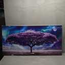 Lapremoly Wall Decor - Canvas Art for Living Room, Bedroom & Office - Large Size Abstract Painting - Color Tree Wall Pictures - Ready to Hang - 24"X48"