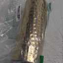 MyGift Tall Modern Brass Tone Hammered Metal Cylinder Flower Vases, Decorative Centerpiece Vases Set of 3 (Large, Medium, Small Sizes)