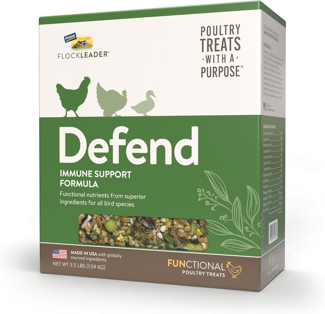 Defend, Functional Poultry Treats for Immune Support, 3.5 lb (3.5 Pound (Pack of 1))