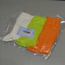 Women's Neon Scrunch Crew Socks 80s 90s Retro 3-Pack Cotton Stacked Boot Calf Cozy Ribbed Slouchy Socks Size 5-10 (1-white/Neon Green/Neon Orange)