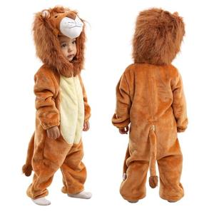TONWHAR Infants Toddlers Halloween Cosplay Lion Costume Kids' Animal Outfit Snowsuit(5T,Lion)