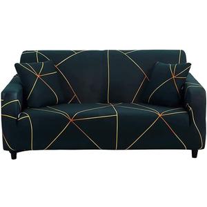 HOOBUY Printed Sofa Cover Stretch Couch Covers Sofa Slipcovers for 2 Cushion Couch and Loveseat with Two Free Pillow Case LGYC (2 Seater/Loveseat)
