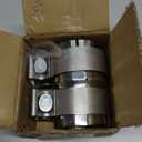 Polished Stainless Steel 2" ID to 2" ID Exhaust Adapter With Clamps,ID 2 Inch Exhaust Reducer Connector Pipe/W Clamps, 4'' Length Exhaust Coupler,Universal Fitment