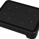 SOYO Mobility One Step Stool, Heavy Duty Indoor Outdoor Non-Slip Small Step Platform Assistive Device for Adult Elderly, Standing Support and Step Riser for Car, Bed, Door, Stair, Bathroom Black-Black