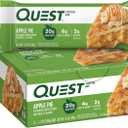 Quest Nutrition Apple Pie Protein Bar, 20g Protein, 4g Net Carbs, 2g Sugar, Gluten Free, Keto Friendly, 12 Count (EXP 08/10/26)