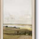 VIYYIEA Large Framed Wall Art for Living Room, Landscape Canvas Home Decor Vintage Natural Oil Painting Picture, Beautiful Scenery Wall Decor Gifts for Friends or Family -A Hilly Landscape-(24"x36") (36L" x 24W", Natural-A Hilly Landscape)
