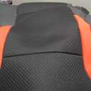 Rubbermaid Leather Car Seat Cover  Universal Front Seat Cover, Airbag Compatible, Easy to Install, Water-Resistant and Durable Automotive Seat Cover for Cars, Trucks, SUVs, Vans  Red