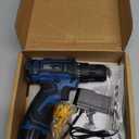 Cordless Drill Set,12V Power Drill Driver 3/8" Keyless Chuck with 92 Acessories, Built-in LED Light, 25+1 Position, Electric Drill for Home DIY ProjectsBlue