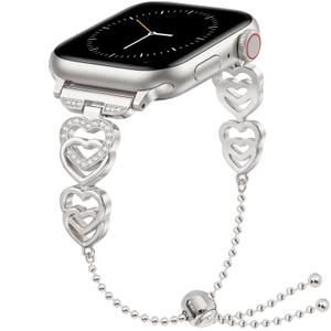 Diamond Watch Band Compatible with Apple Watch Band 38mm 40mm 41mm 42mm 44mm 45mm 46mm 49mm for iWatch SE Series 11 10 9 8 7 6 5 4 3 2 1, Stainless Steel Slim Versatile Bangle Bracelet for Women