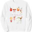 In The Holiday Spirit, Christmas Cocktails Sweatshirt, L