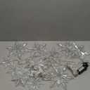 BEEWIN Christmas Snowflake Icicle Lights,8.2 FT 144 LED Snowflake Lights Outdoor with Timer,8 Modes Waterproof Connectable Christmas Light Plug in for Curtain Eave Window Indoor Outdoor Decor(White)