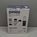 Ganiza Blender for Smoothies, 14 Pcs Smoothie Blender for Kitchen, Max 1300W Portable Blenders for Shakes Ice Crushing Grinding & More with 2 X 37 oz, 23 oz Cups, Perfect for Home & On - the - Go (Black)